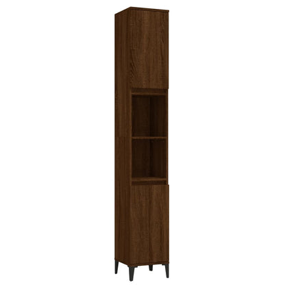 Contemporary 3-Pcs White Engineered Wooden Bath Set