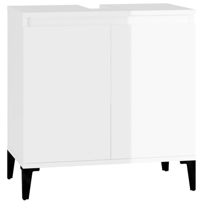 Durable 2-Piece White Engineered Wood Bathroom Ensemble