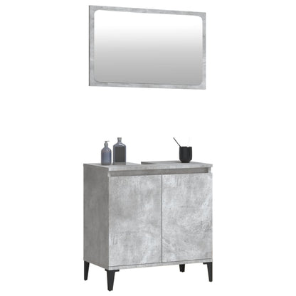 Durable 2-Piece White Engineered Wood Bathroom Ensemble