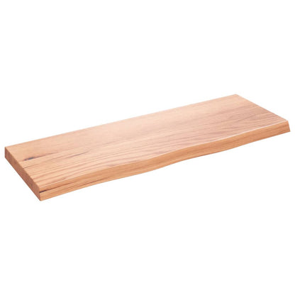 Bathroom Countertop Treated Solid Wood Light Brown