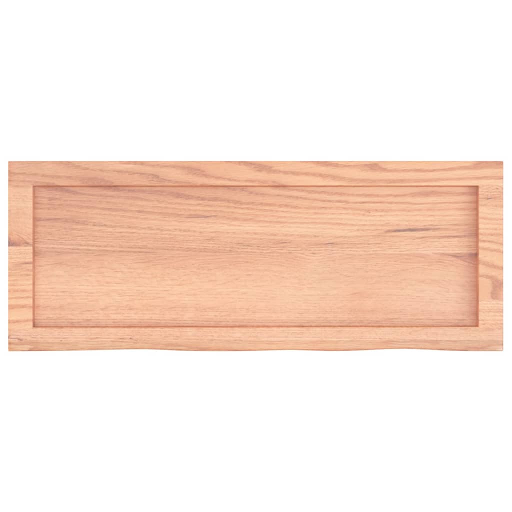 Bathroom Countertop Treated Solid Wood Light Brown