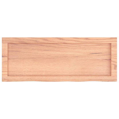Bathroom Countertop Treated Solid Wood Light Brown