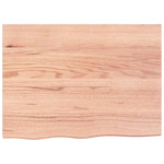Tranquility - Light Brown Treated Solid Wood Bathroom Countertop