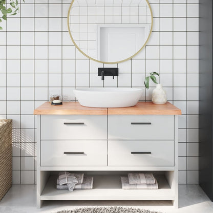 Bathroom Countertop Dark Grey-Treated Solid Wood
