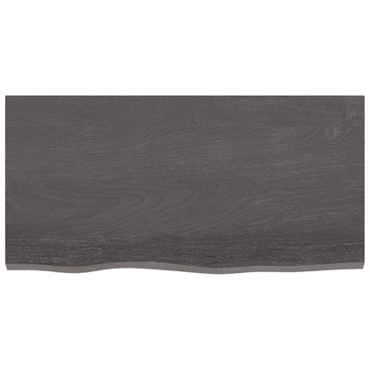Bathroom Countertop Dark Grey-Treated Solid Wood