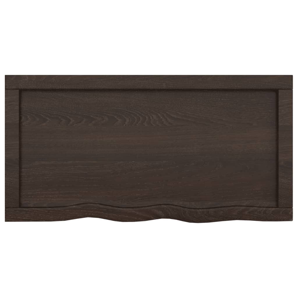 Bathroom Countertop Dark Grey-Treated Solid Wood
