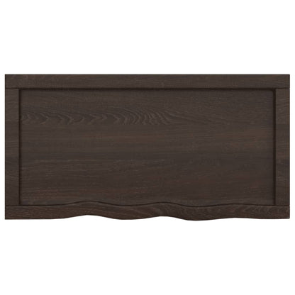 Bathroom Countertop Dark Grey-Treated Solid Wood