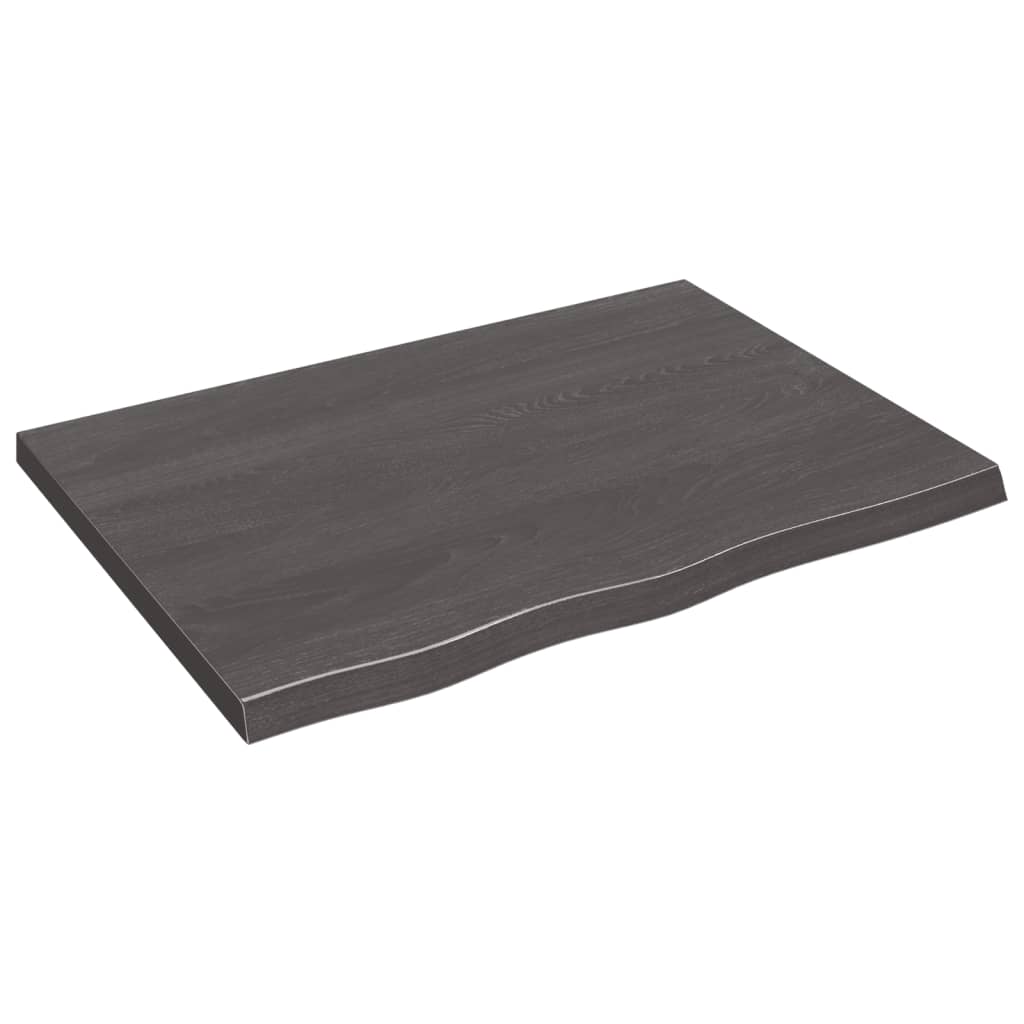 Bathroom Countertop Dark Grey-Treated Solid Wood