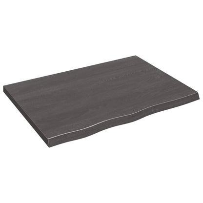 Bathroom Countertop Dark Grey-Treated Solid Wood