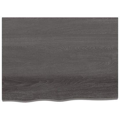 Bathroom Countertop Dark Grey-Treated Solid Wood