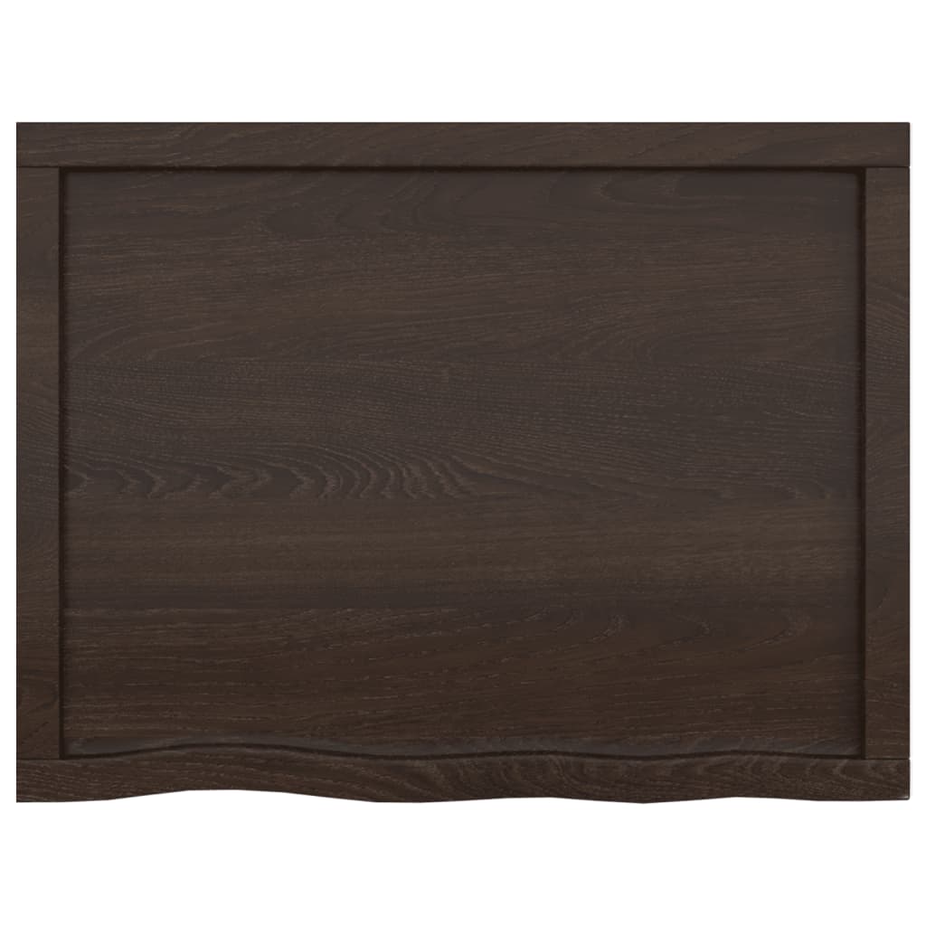 Bathroom Countertop Dark Grey-Treated Solid Wood