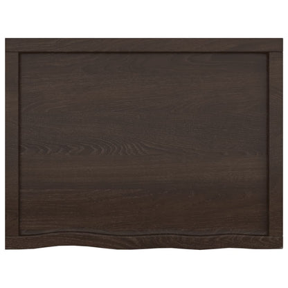 Bathroom Countertop Dark Grey-Treated Solid Wood