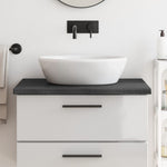 Bathroom Countertop Dark Grey-Treated Solid Wood