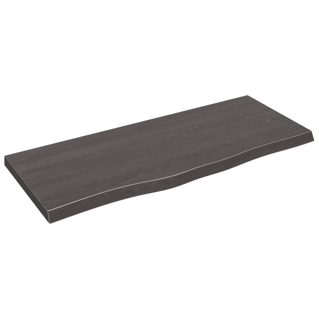 Bathroom Countertop Dark Grey-Treated Solid Wood