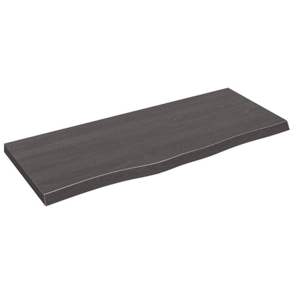 Bathroom Countertop Dark Grey-Treated Solid Wood