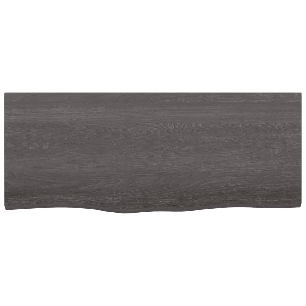 Bathroom Countertop Dark Grey-Treated Solid Wood