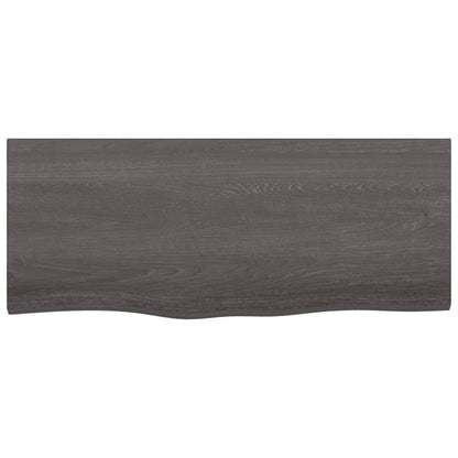Bathroom Countertop Dark Grey-Treated Solid Wood