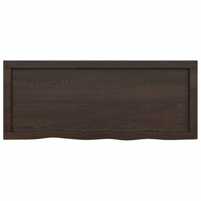 Bathroom Countertop Dark Grey-Treated Solid Wood