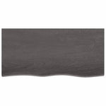 Bathroom Countertop Dark GreyTreated Solid Wood