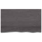 Bathroom Countertop-Dark Grey Treated Solid Wood
