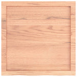Oak Elegance: Light Brown Treated Solid Wood Table Top