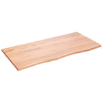 Rustic Radiance: Oak-Inspired Light Brown Treated Solid Wood Table Top