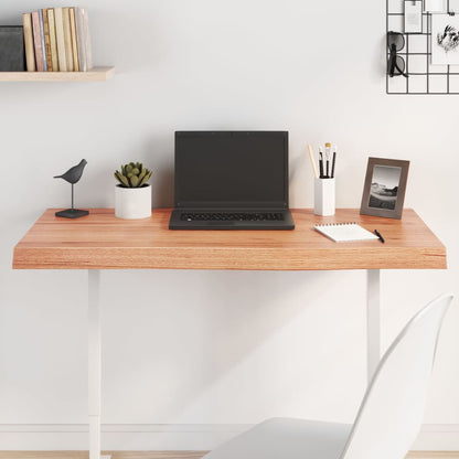 Light Brown Treated Solid Wood Table Top