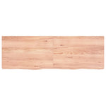 Nature's Palette: Oak-Infused Light Brown Treated Solid Wood Table Top