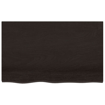 Oak Infusion: Dark Grey Treated Solid Wood Table Top