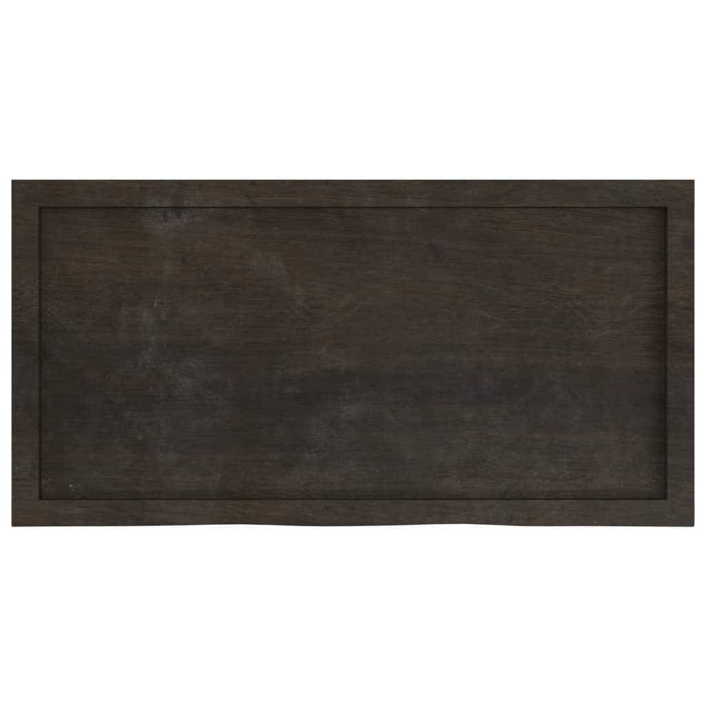 Oak Fusion: Dark Grey Treated Solid Wood Table Top