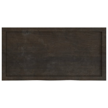 Oak Fusion: Dark Grey Treated Solid Wood Table Top
