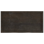 Oak Fusion: Dark Grey Treated Solid Wood Table Top