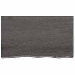 Table Top Dark Grey  Treated Solid Wood Oak
