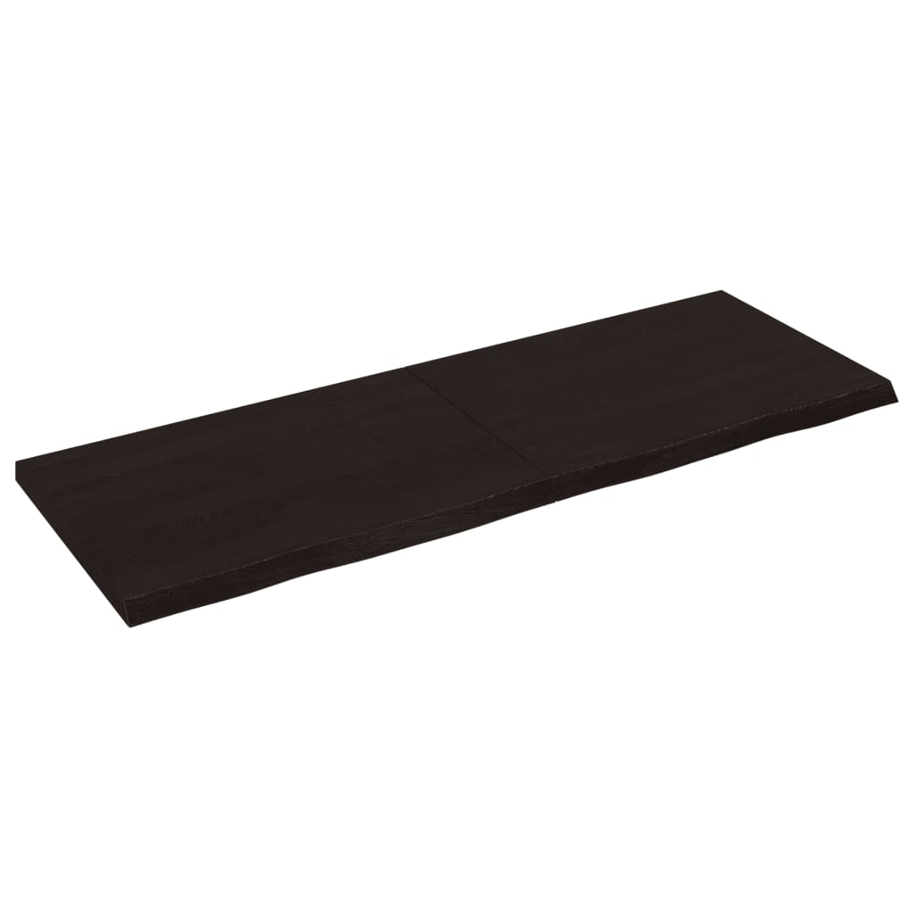 Dark Grey Treated Solid Wood Table Top