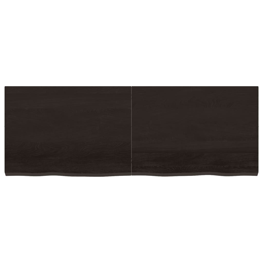 Dark Grey Treated Solid Wood Table Top