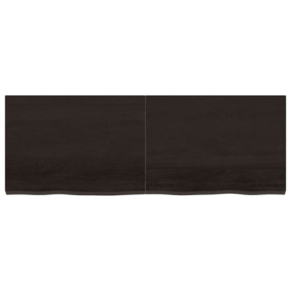 Dark Grey Treated Solid Wood Table Top