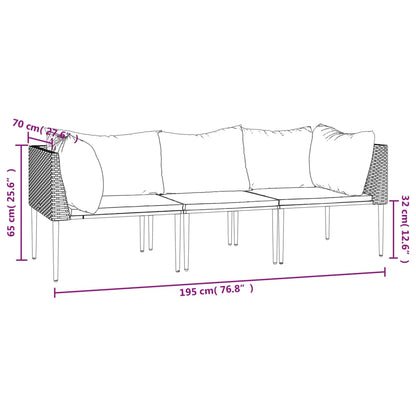 Comfortable 3 Piece Garden Lounge Set Garden Gathering Essentials 