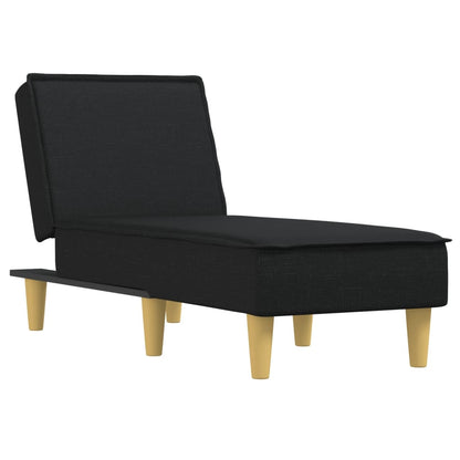 Chaise Longue Black Fabric