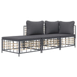 Decorative 3 Piece Garden Lounge Set Home Decor Accent Outdoor Living
