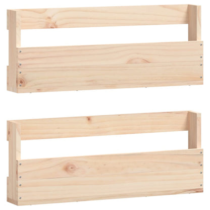 Wall Mounted Pine Shoe Rack Set 2pc | HomeAndLiving