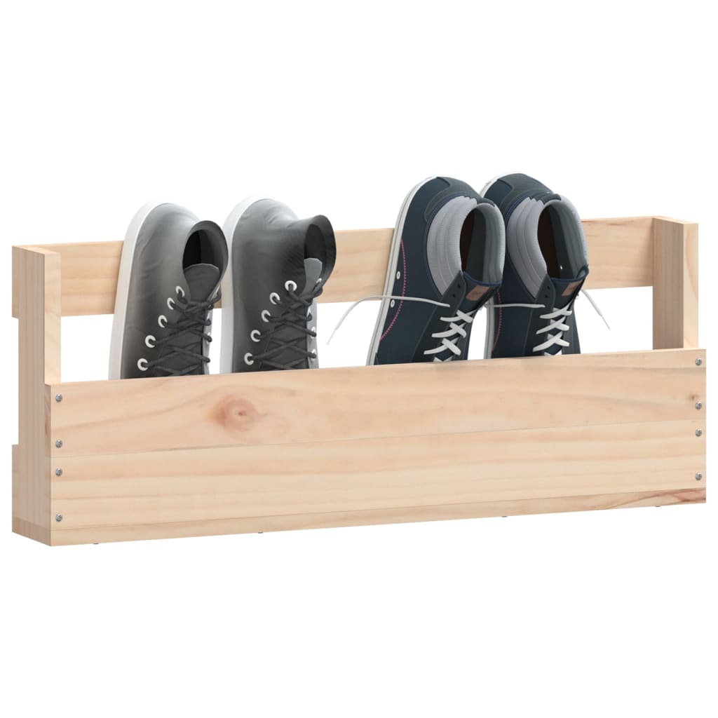 Wall Mounted Pine Shoe Rack Set 2pc | HomeAndLiving