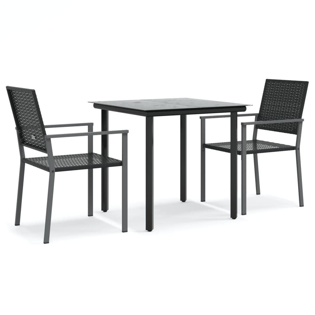 Stylish 3 Piece Garden Dining Set Daily Living Essential Patio Relax 