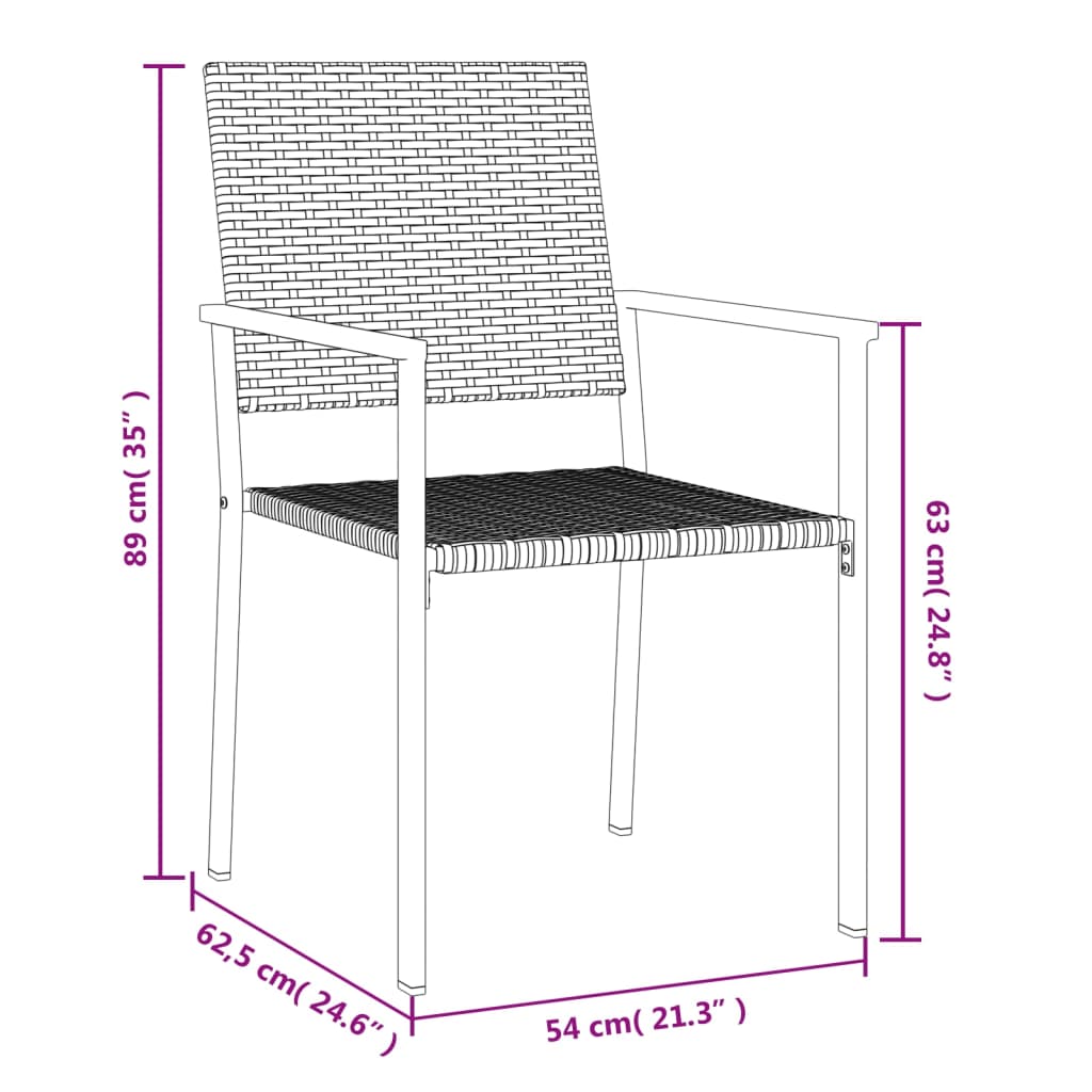 Stylish 3 Piece Garden Dining Set Daily Living Essential Patio Relax 