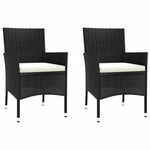 Refined 3 Piece Garden Bistro Set Relaxing Seating Urban Style