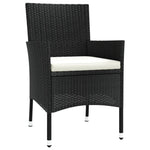 Refined 3 Piece Garden Bistro Set Relaxing Seating Urban Style