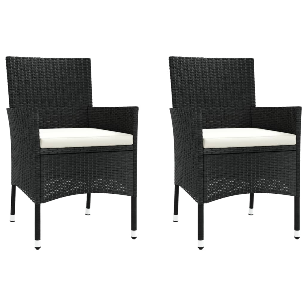 Contemporary 3 Piece Garden Bistro Set Lounge Area Patio Relax 