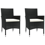 Contemporary 3 Piece Garden Bistro Set Lounge Area Patio Relax