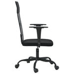 Office Chair Height Adjustable Black Faux Leather