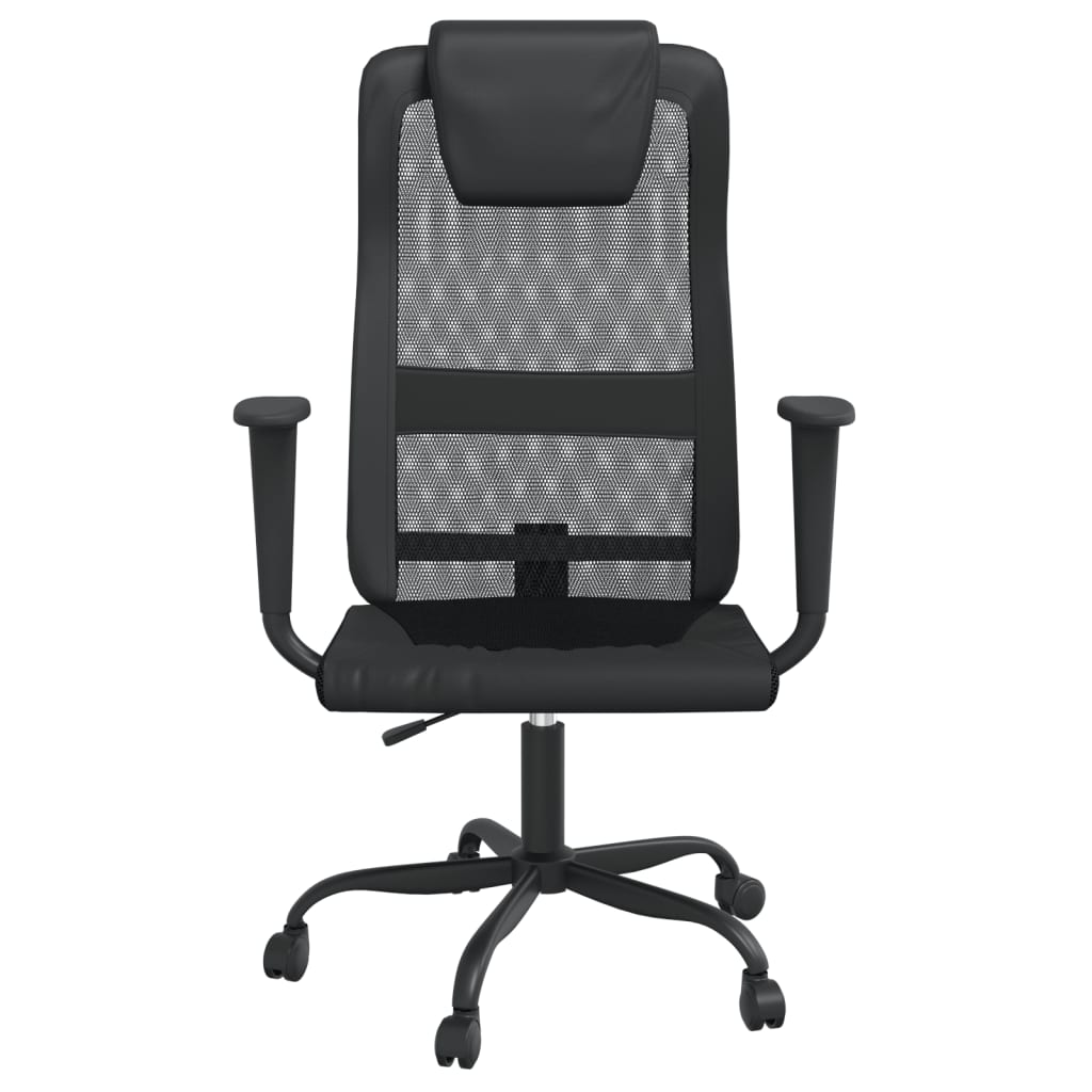 Office Chair Height Adjustable Black Mesh Fabric