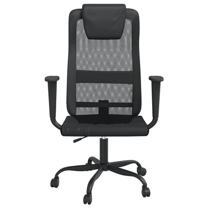 Office Chair Height Adjustable Black Mesh Fabric